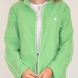 green vintage Champion windbreaker